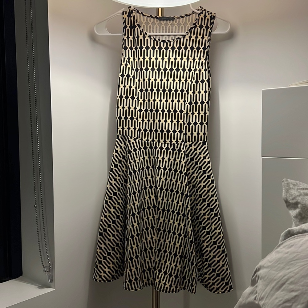 Gold and black dress
